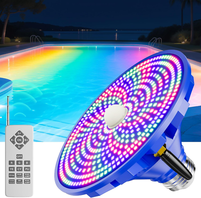 #ad RGBW Pool Light Bulb for Inground Pools –LED 70W Swimming Pool Lights Bulb with