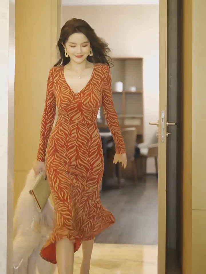 Cocktail Dresses Size 0010 for Women Evening Party Midi Red Floral