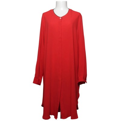Zizzi, Blusenkleid, Größe: L, XTANA, LS, LONG SHIRT, Rot #e2C