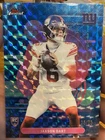 2025 Topps Finest Football Jaxson Dart Rookie RC Blue Geo Refractor /75 Giants