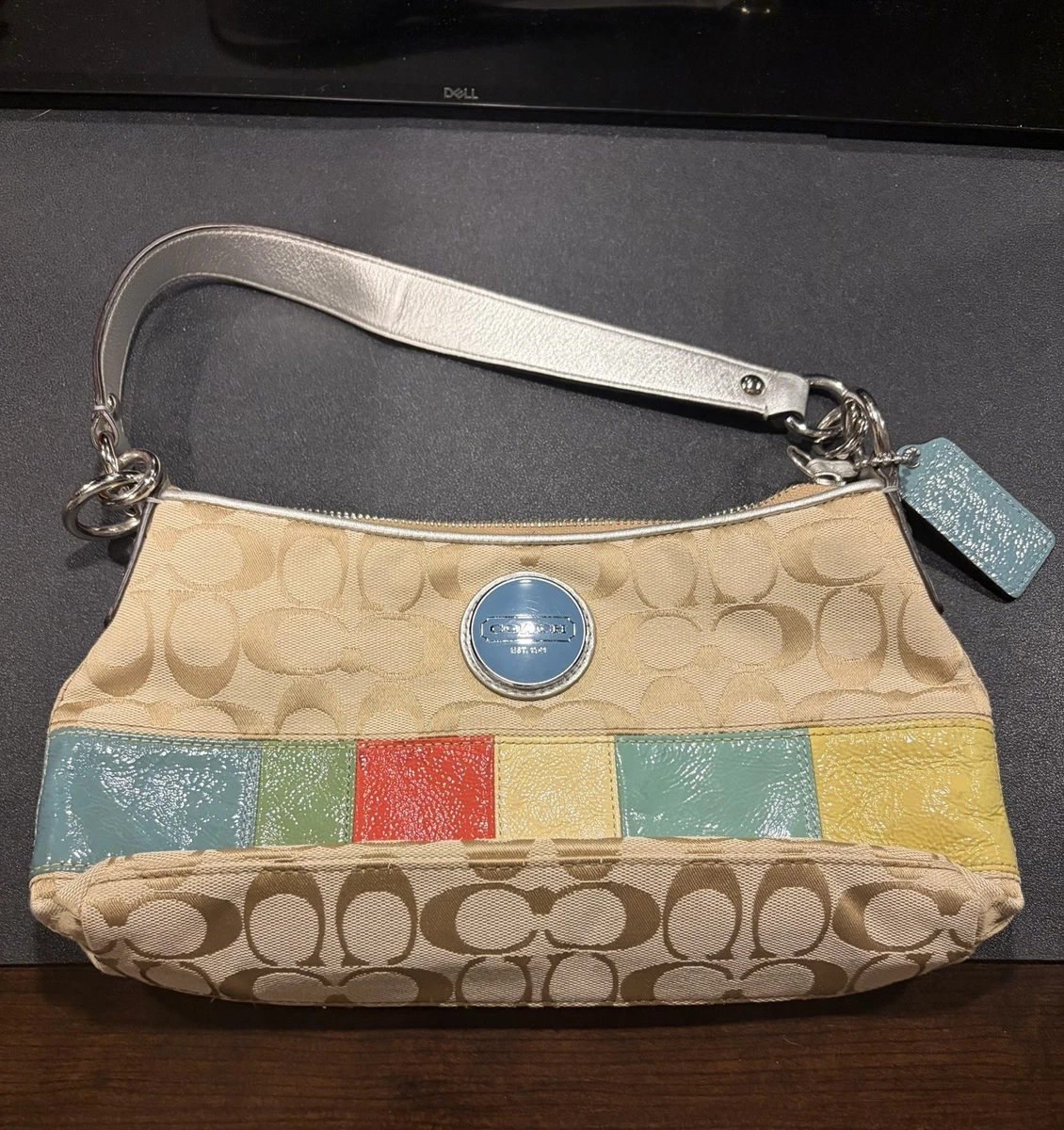 Coach Patchwork Canvas Exterior Shoulder Bag Bags & Handbags for