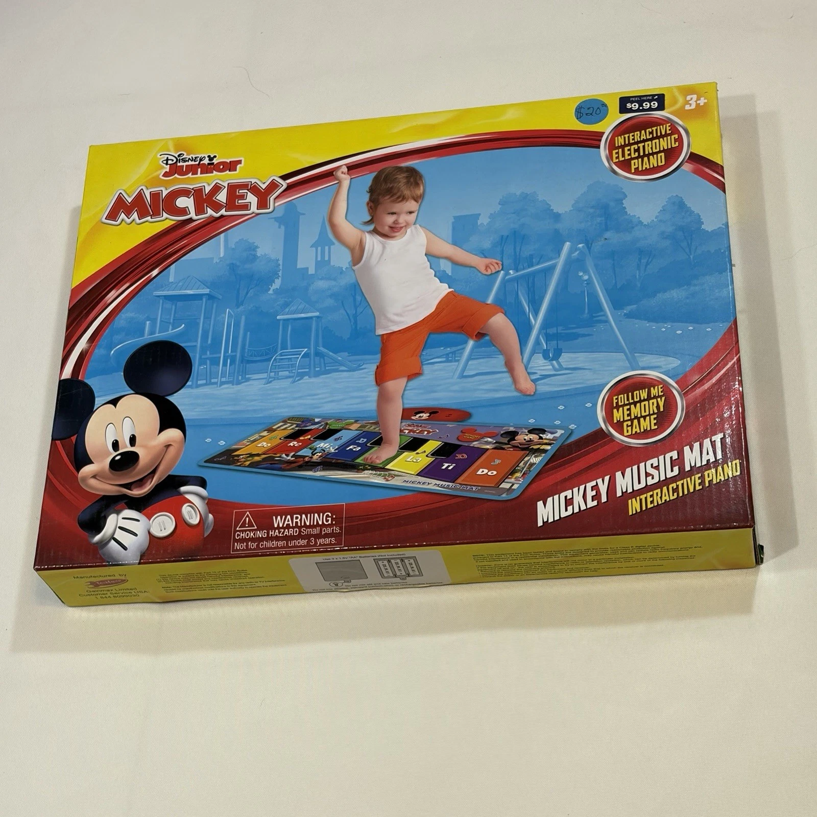 Disney Junior Mickey Mouse CLUBHOUSE Music Mat Interactive Floor Piano Kids