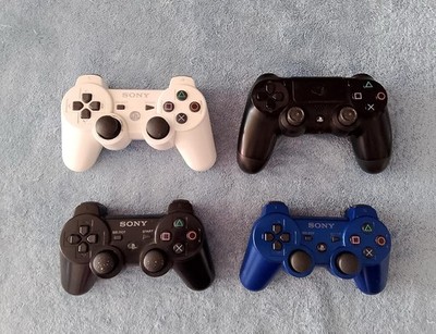 Sony PlayStation 3 & 4 PS3 PS4 DualShock 3 Wireless Controllers Lot Of 4 PARTS