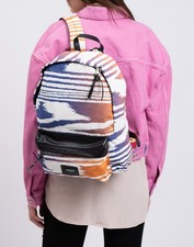 RRP€600 MISSONI Gabardine Backpack Large Multicolour Padded Strap Zipped