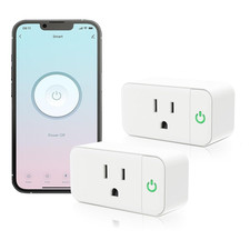 Mini Smart Plug, 15A WiFi Plugs Work with Alexa & Google TUYA Plug