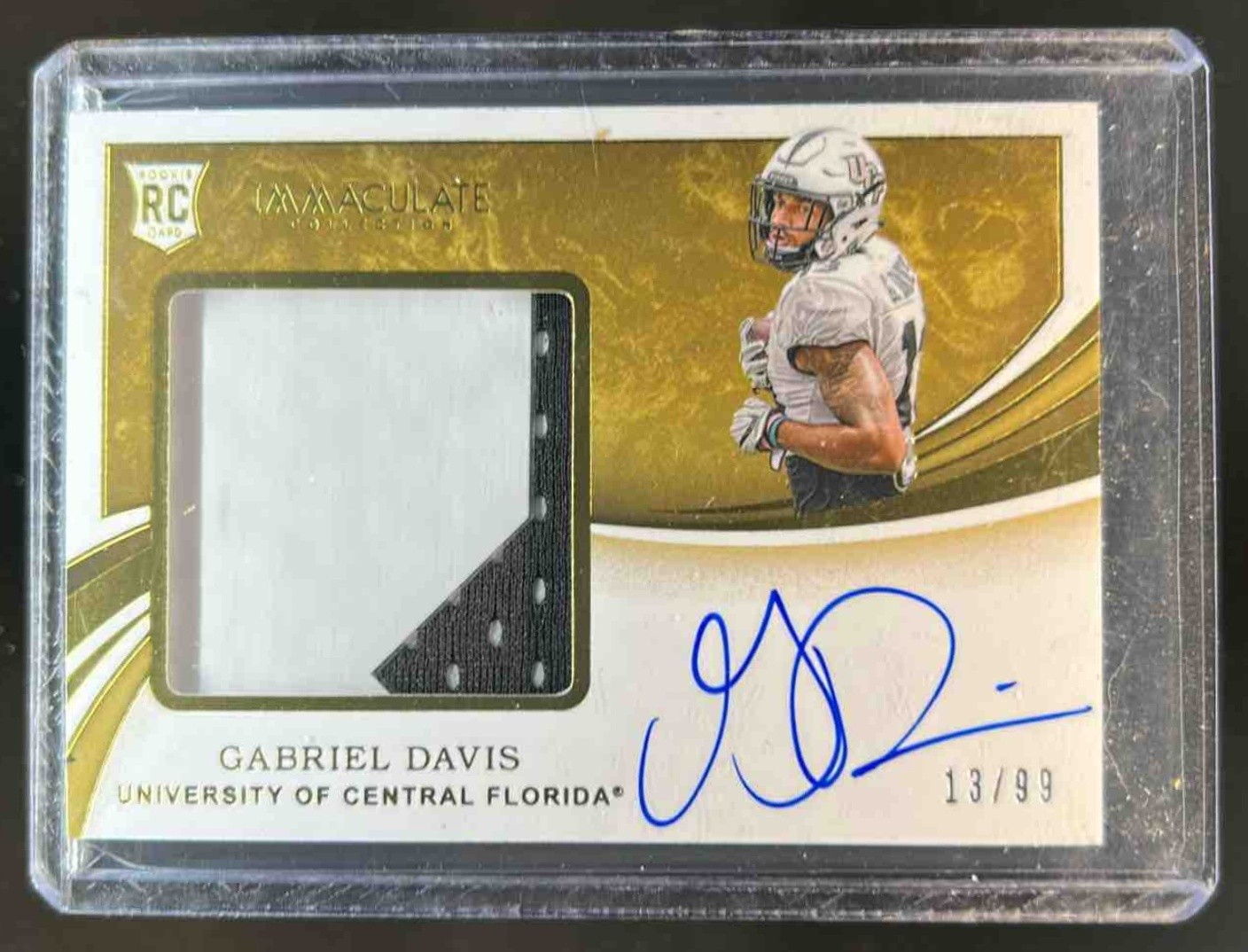 Gabriel Davis Panini Immaculate Collection #145 Patch Autograph