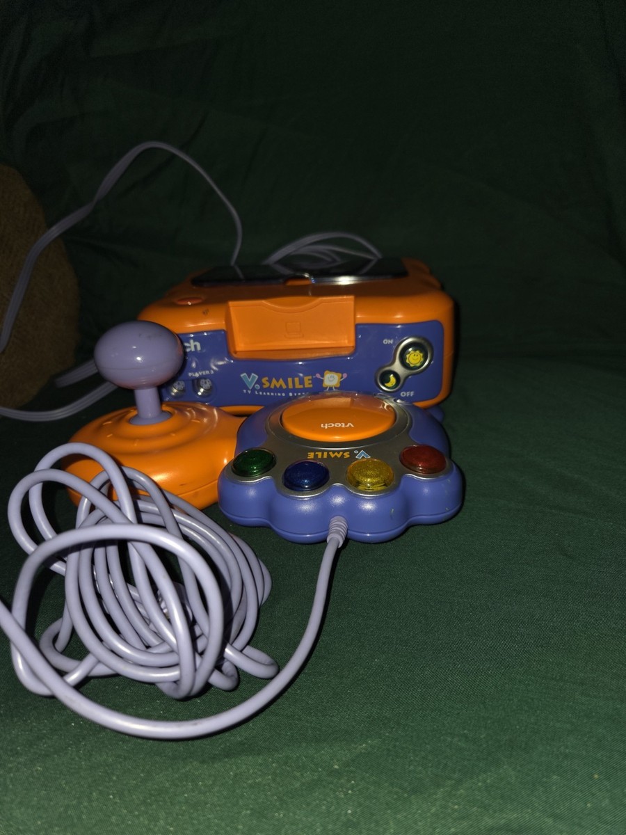 Vtech V Smile TV Learning System Console + Controller * Tested Works *