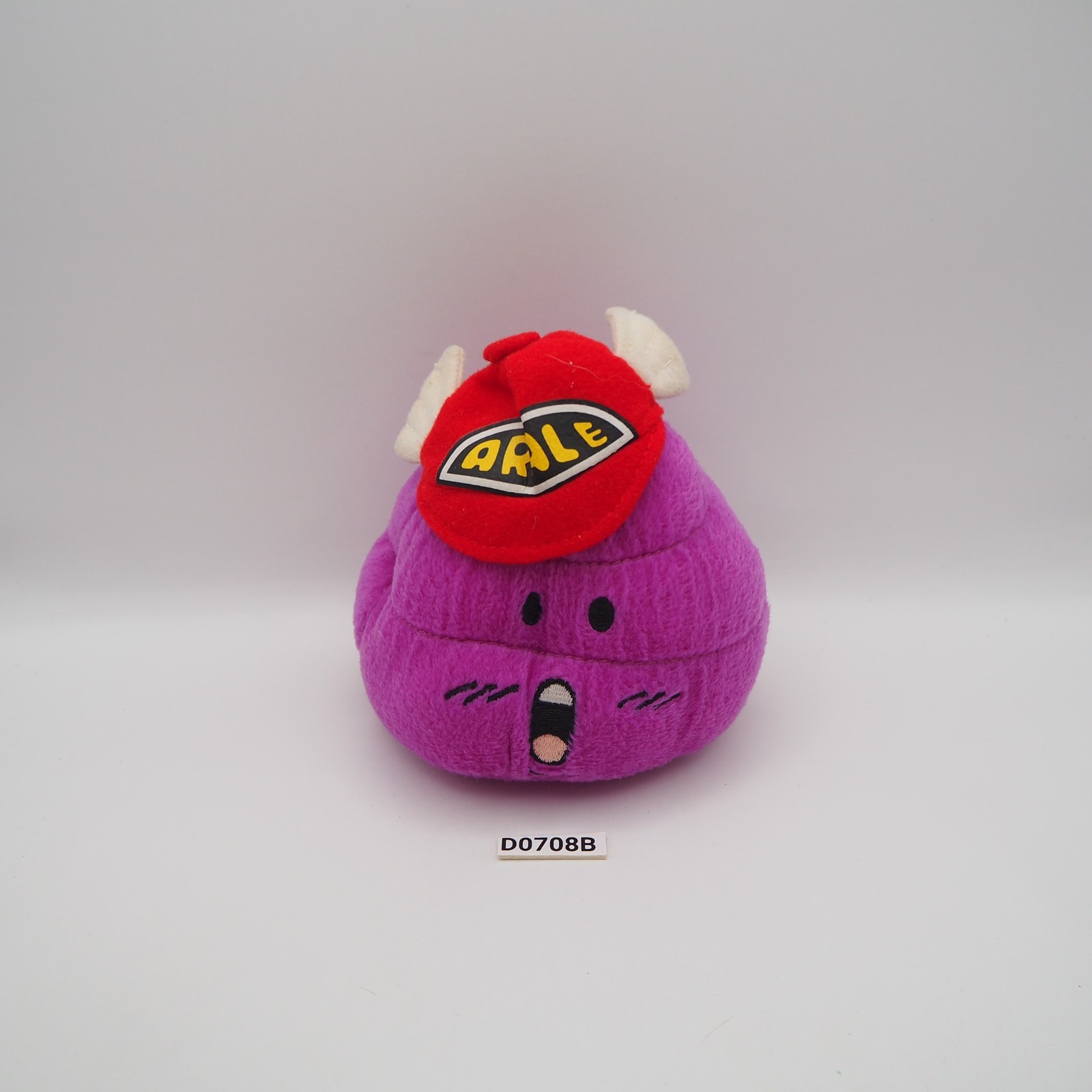 D0708B Dr. Slump Arale Caca Púrpura Banpresto 2007 Peluche 4.5" Muñeca Juguete Japón