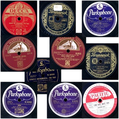 10x SWING&JAZZ- SONDERPREIS- Bigbands, Small Groups, Solisten auf 78rpm Set826F