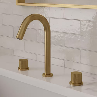 Grandjoy Serenitystream High Arc 8 in Widespread Double Handle Bathroom Faucet i
