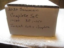 2020 Bowman Paper, Chrome Prospects & Base + Complete Insert Sets Witt Volpe