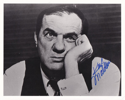 Karl Malden Originalautogramm auf Großoto