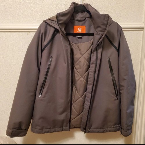 Merrell Jacket Women's S/P SelectXDRY Thinsulate Insulated Hooded Gray Full Zip