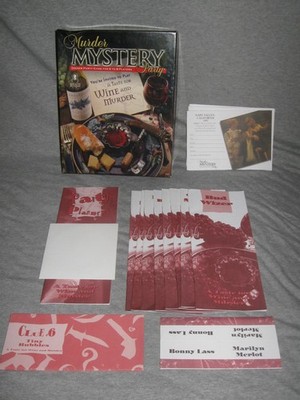 Murder Mystery Party Game for 6-8 A Taste for Wine CD and Murder Unplayed