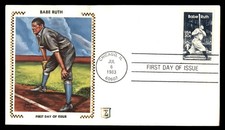 Mayfairstamps US FDC 1983 Illinois 20 cents Babe Ruth baseball First Day Cover a