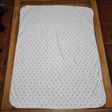 Carter's Infant Grey Receiving Blanket w/ Mustaches - OS 31" X 37"