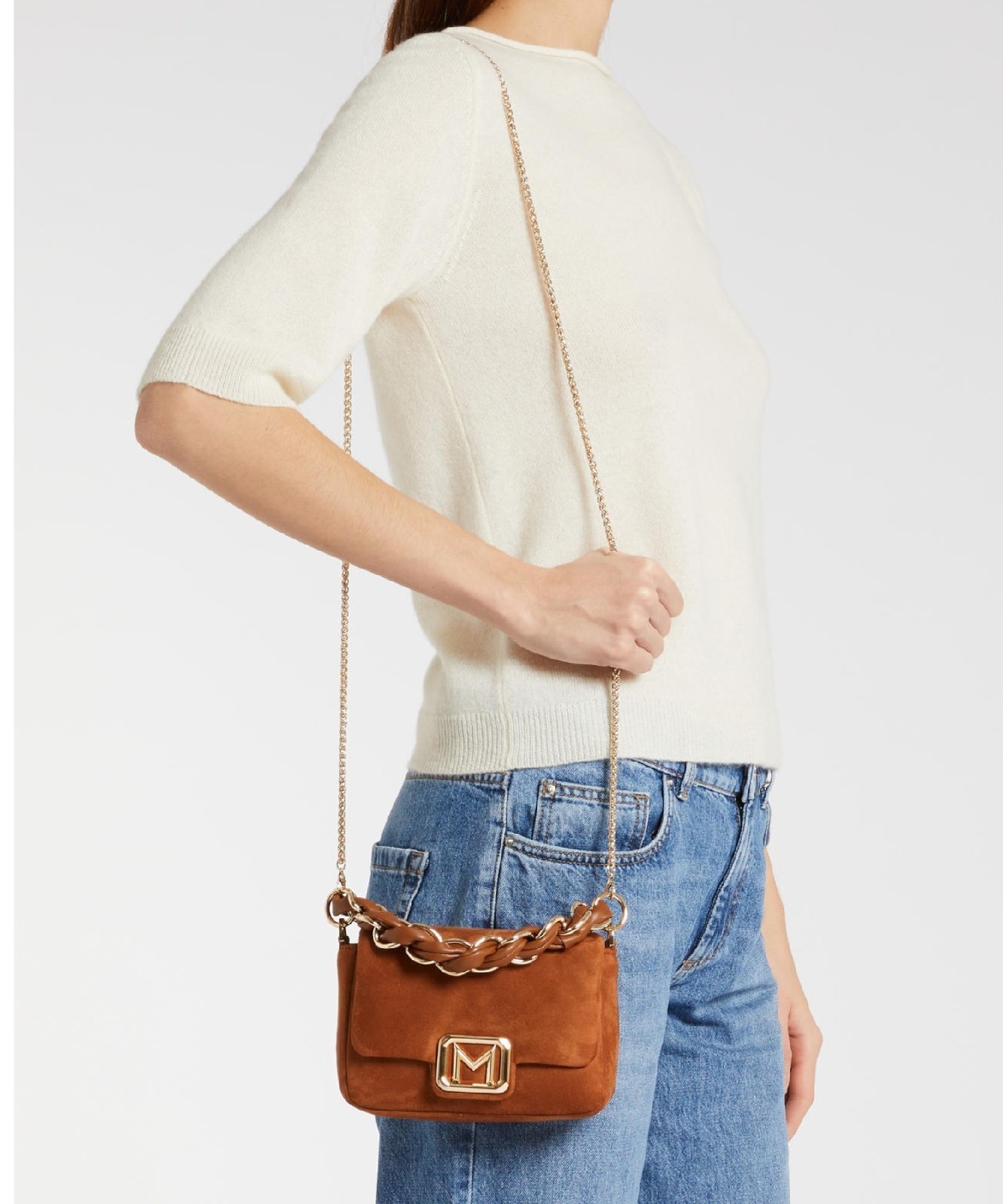 Marella Lontra3 borsa bag, camoscio cuoio 2523516066200.001