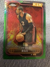 DWAYNE WADE 2024-25 Topps Chrome Green Logo SP Refractor #13 MIAMI HEAT