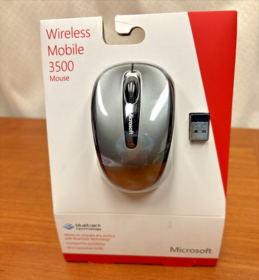 Microsoft Wireless Mobile Mouse 3500 BlueTrack USB NIB Factory Sealed