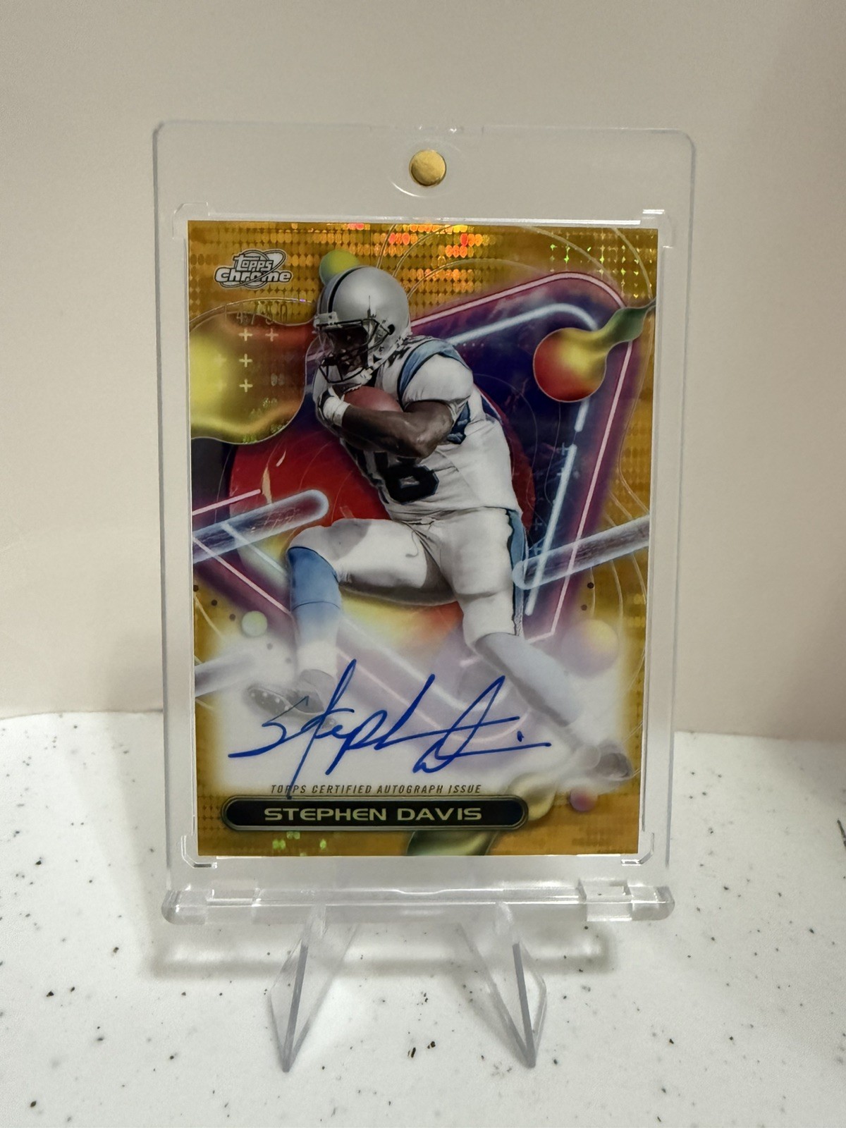 2023 Topps Composite Stephen Davis Cosmic Chrome Auto Gold Interstellar #/50