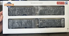 Athearn Ready to Roll HO ATH76568 Set of 4 40’ Woodchip Hoppers Gulf Mobile Ohio