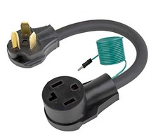 1.5FT Nema 10-30P to 14-30R Dryer Adapter Cord, STW 10-AWG Heavy Duty 3-Prong