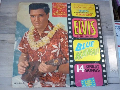 VINTAGE ELVIS IN BLUE HAWAII LP RECORD LPM/LSP-2426