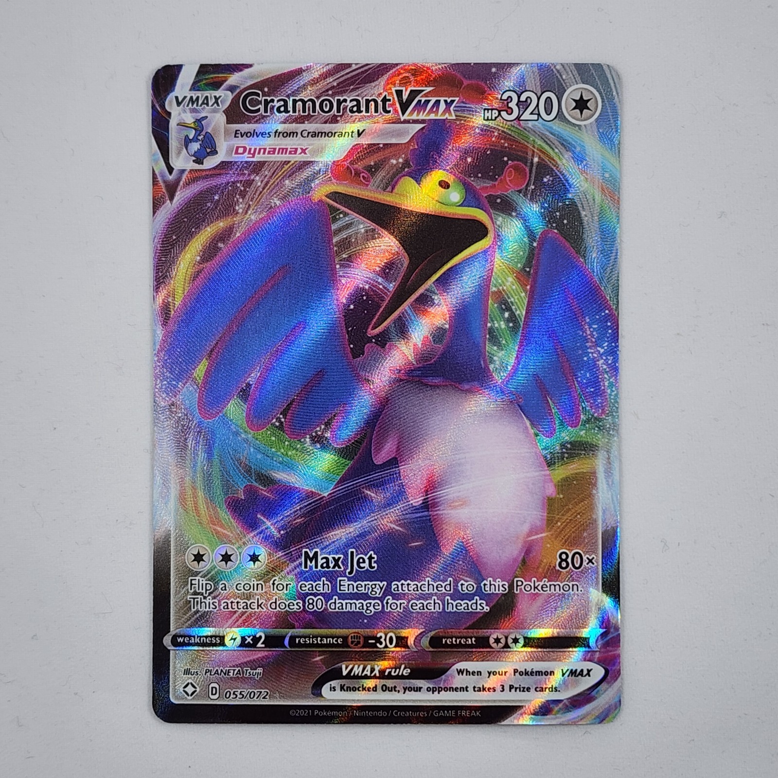 Cramorant VMAX 55/72 Ultra Rare Holo Pokemon Shining Fates NM