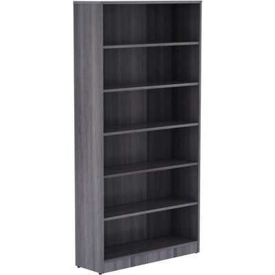 Lorell Weathered Charcoal Laminate Bookcase (llr-69565) (llr69565)