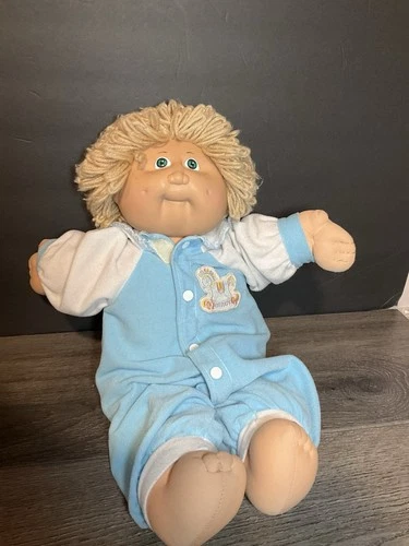 Vintage 1982 1st Edition Cabbage Patch Kid Green Eyes Loop Hair HM2 CPK RARE
