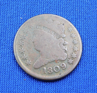 1809 Half Cent.  Rotated Reverse.
