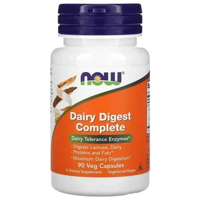 NOW FOODS Dairy Digest Complete 90 vegetarische Kapseln - Bild 1 von 3