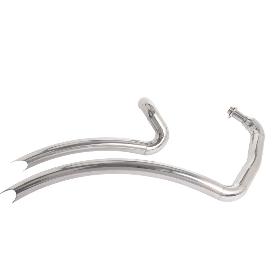 For Yamaha Virago250 V Star 250 XV125 XV250Shortshots Staggered Exhaust Pipe Kit - Image 3 of 4