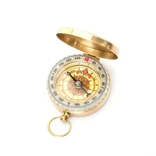 Portable Brass Compass G50 Pocket Watch For Hiking Camping Military Survival