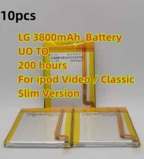 10pcs 3800mAh Battery Upgrade replacement for iPod Classic 6 7 Video 5 5.5 Thin