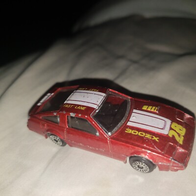 二蘭 VINTAGE ZYLMEX ZEE TOYS #D78 RED NISSAN 300ZX FAST LANE# 28 1:64