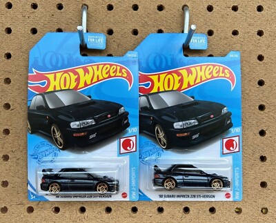 HOT WHEELS 2021 E CASE - '98 SUBARU IMPREZA 22B STi-VERSION BLACK