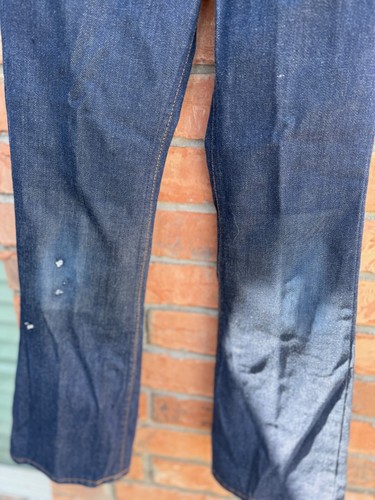 Vintage Levis Jeans Youth 10 Bootcut Orange Tab Denim 80s Actual 23x26 - Picture 2 of 5