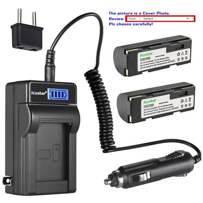 Kastar Battery LCD AC Charger for DB-20 DB-20L & Ricoh RDC-6000 RDC-7 RDC-7S