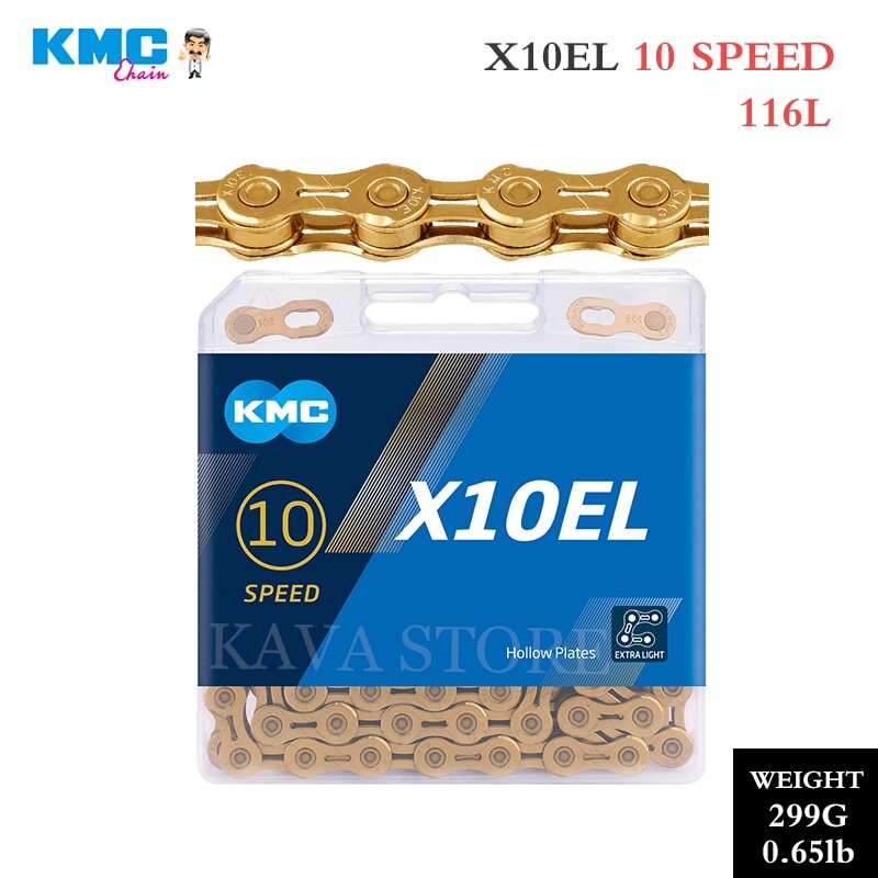 KMC 10 Speed X10EL MTB Bicycle Road E-Bike Gold Chain Quick 116