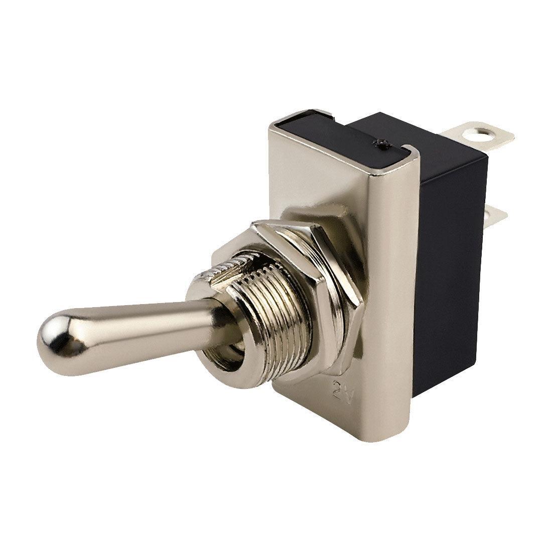 Car Van 12v 25 Amp Metal Toggle Flick On Off Switch -Twin Terminal Connection