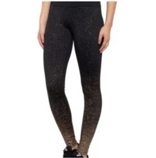 Kyodan women’s active black legging with rose gold glitter dust size XS NEW