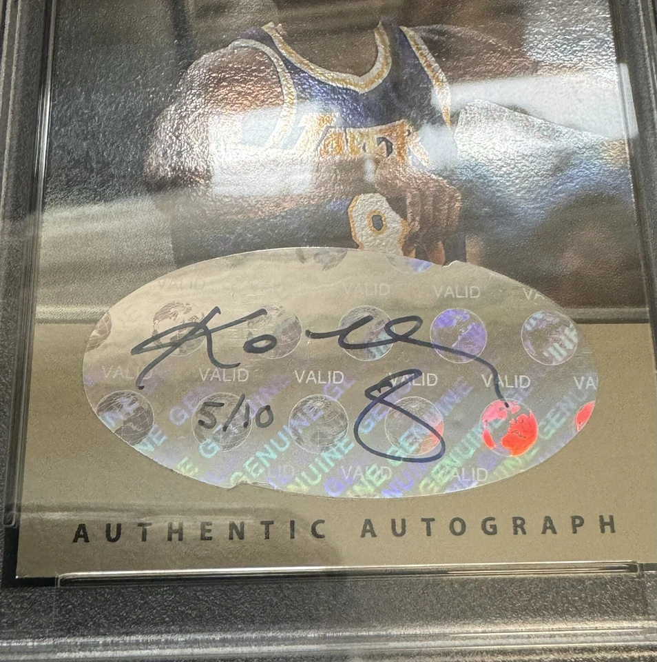 1999 SA-GE Autographs Kobe Bryant #A9 Platinum *RARE* Hand Signed 5/10 SSP - Image 2 of 3