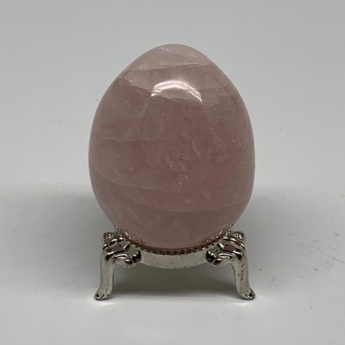 131.5g, 2.1"x1.6", Natural Gemstone Pink Rose Quartz Egg Crystal @India, B34472 - Picture 9 of 14