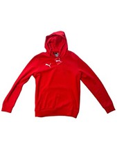 Puma Essential Embroidery Logo Pullover Hoodie Mens Red Outerwear 50 Size S