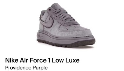 Nike Air Force 1 Luxe | Provence Purple | US 15 | DD9605 500  display picture 3