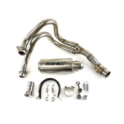 For Kawasaki Ninja 650 Z650 2012-2024 Full System Exhaust Tips Black Header Pipe