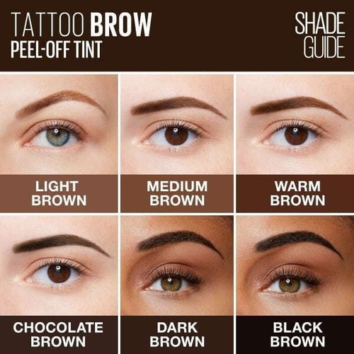 Maybelline Tattoo Brow Easy Peel off Tint Gel Eyebrow Select Your Shade - Picture 3 of 17