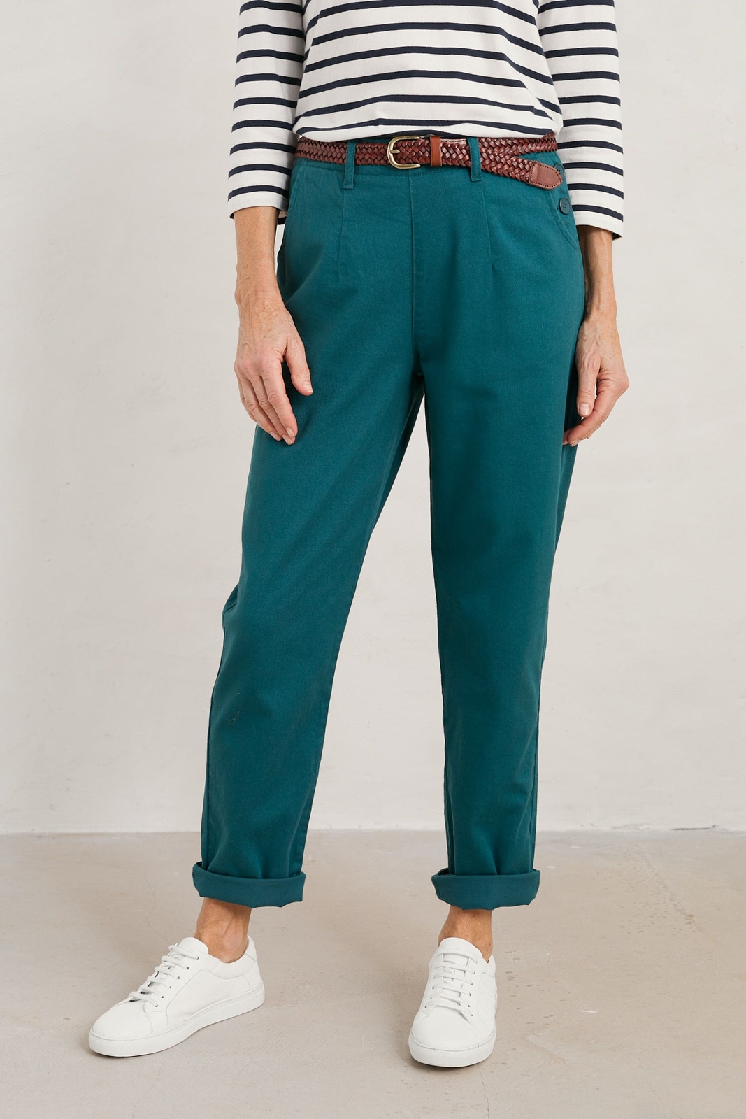 Seasalt Women's Trousers teal Waterdance Trousers Regular Dark