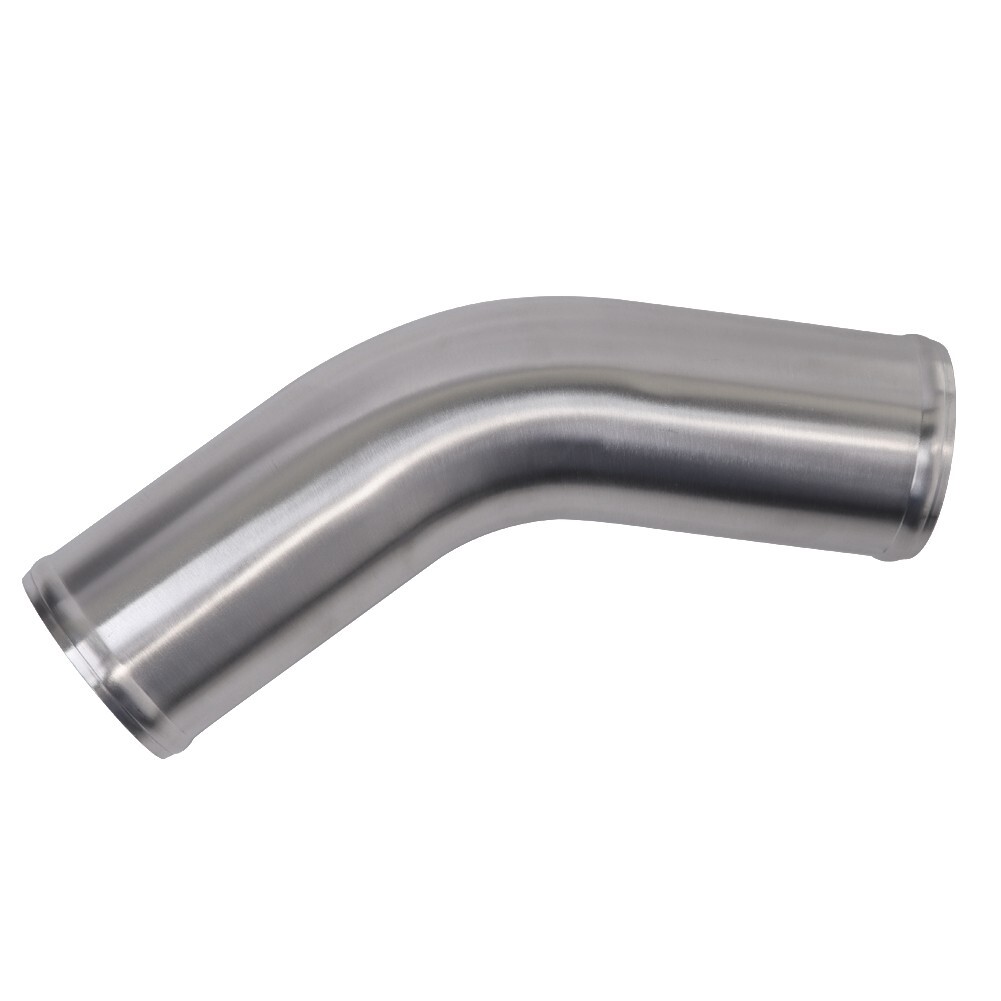45 Degree 63.5mm 2.5 inch Aluminum Intercooler Intake Pipe Piping Tube hose 30cm